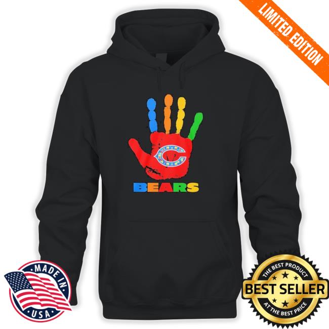 Chicago Bears Hand Autism 2023 Crewneck Sweatshirt