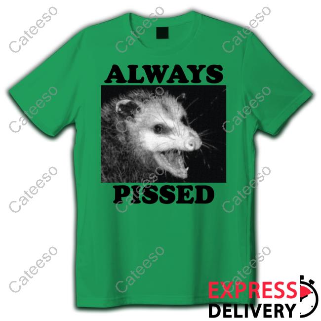 Tittybats Wicked Clothes Always Pissed Long Sleeve T Shirt