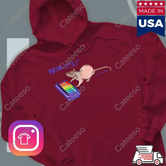 Neil Banging Out The Tunes Hoodie Neil Banging Out The Tunes Hoodie