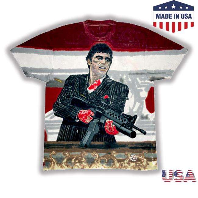 Scarface Hand Dyed Short Sleeve T-Shirt Scarface Hand Dyed Short Sleeve T-Shirt