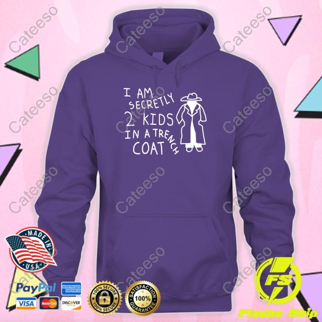 Thegoodshirts I Am Secretly 2 Kids In A Trench Coat Long Sleeve T Shirt Thegoodshirts I Am Secretly 2 Kids In A Trench Coat Long Sleeve T Shirt