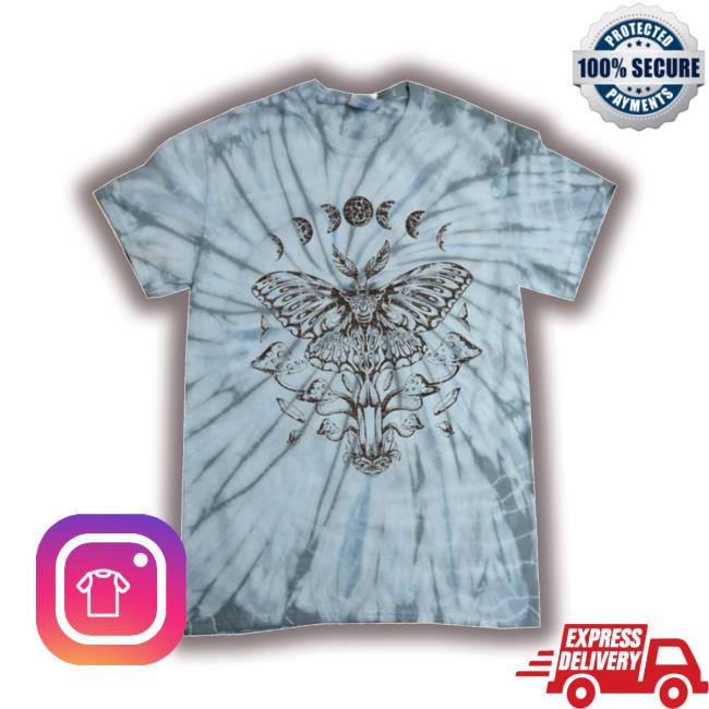 Official Fairy Grunge Fairycore Aesthetic Goth Luna Moth Mushroom Tie-Dye Tees Official Fairy Grunge Fairycore Aesthetic Goth Luna Moth Mushroom Tie-Dye Tees