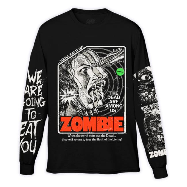 Original Cavity Colors Merch Store Zombie: Eye Popping Horror - Hoodie Sweatshirt Cavitycolors Shop