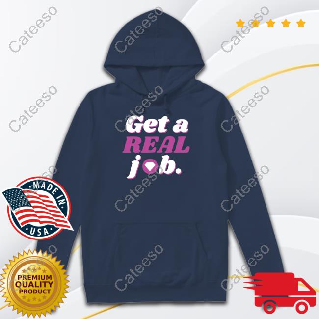 S0ph Store Get A Real Job Troll Tri-Blend Hoodie S0ph Store Get A Real Job Troll Tri-Blend Hoodie