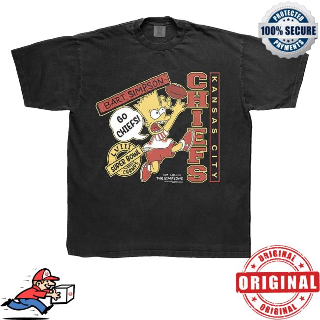 Paradise Of Flowers Kansas City Chiefs Bart Simpson Funny T Shirt
