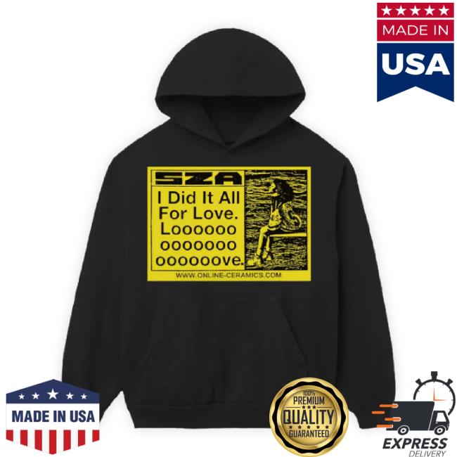 Original Sza Tour Merchandise Merch Store Sza Merchandise - I Did It All For Love North America Tour TankTop Szamerchandise Shop