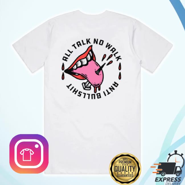 Trending All Talk - Front & Back - White Shirts- Deluxe Heavy