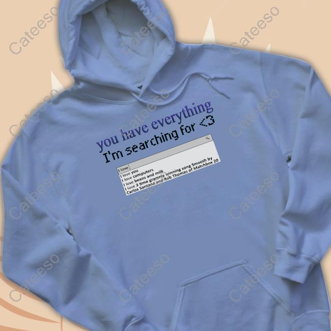 Official You Have Everything I'm Searching For T Shirt Snazzyseagull Merch Snazzyseagull You Have Everything I'm Searching For Hoodie