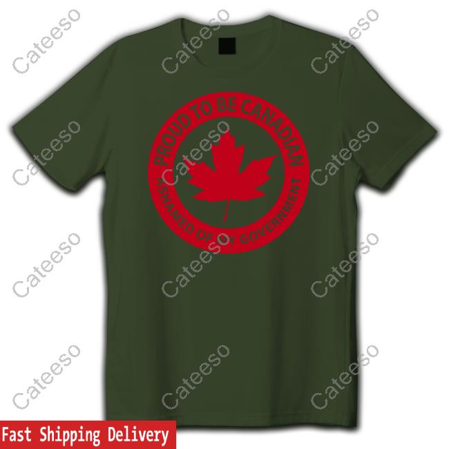 Concerned Canadian Proud To Be Canadian Ashamed Of My Goverment Long Sleeve Tee Shirt