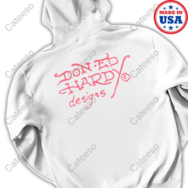 Tropical Scene Lettuce Edge Ed Hardy By Kim Petras Tee