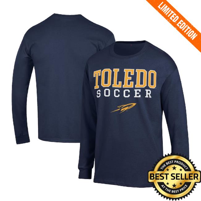 Trending Toledo Rockets Champion Soccer Stacked Logo Hoodie Sweatshirt Navy