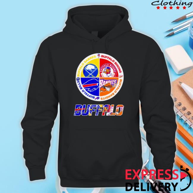 Trending Buffalo Team Sport Sabres Bisons Bandits Bills Legend Champion 2024 Unisex Sweatshirt