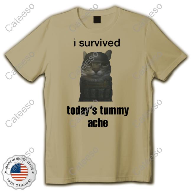 Official Sillyteestudio I Survived Today's Tummy Ache T Shirt