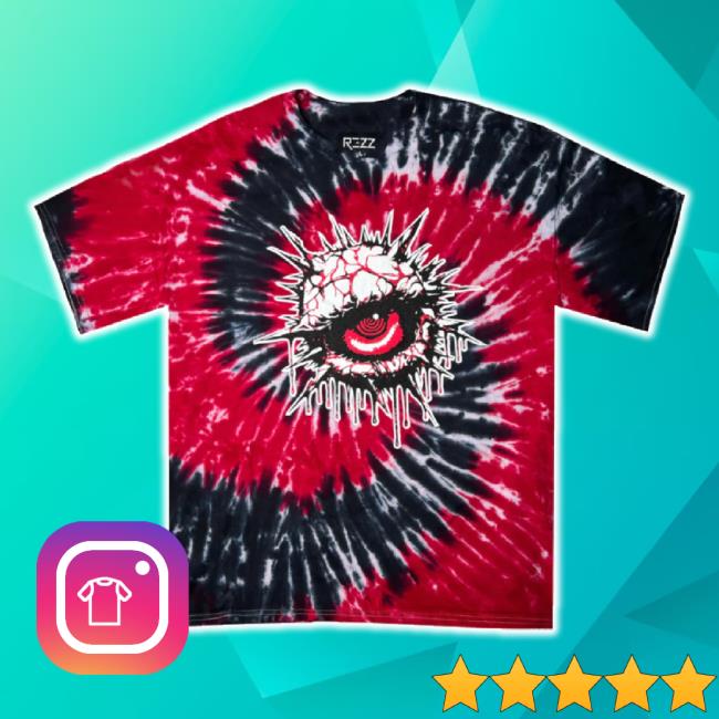 Trending Rezz Official Shop Rezz - See What Eye See - Tie Dye Long Sleeve Tee Rezz Merch Store