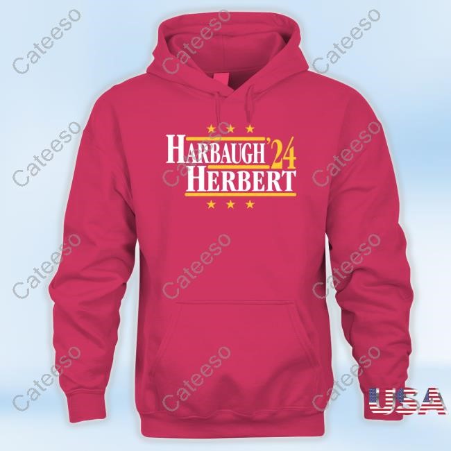 Harbaugh Herbert 2024 Tee Shirt Harbaugh Herbert 2024 Tee Shirt