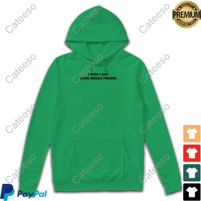 Official I Wish I Had More Middle Fingers Long Sleeve Shirt