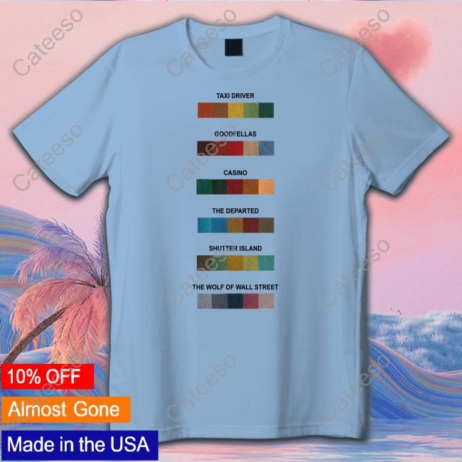 Scorsese Colors Taxi Driver Goodfellas Casino The Departed Shutter Island The Wolf Of Wall Street Hoodie