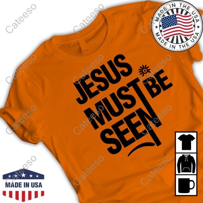 Ayomide Adetoro Jesus Must Be Seen Hooded Sweatshirt