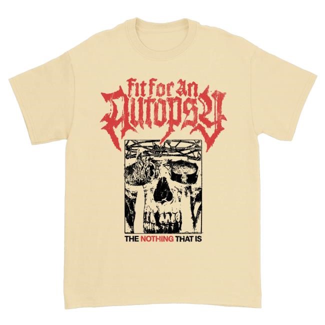 Fit For An Autopsy Halo T-Shirt Yellow Tee Shirt