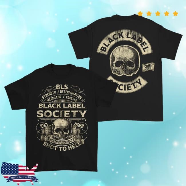 Black Label Society Merch Shot To Hell Sdmf Crewneck Sweatshirt
