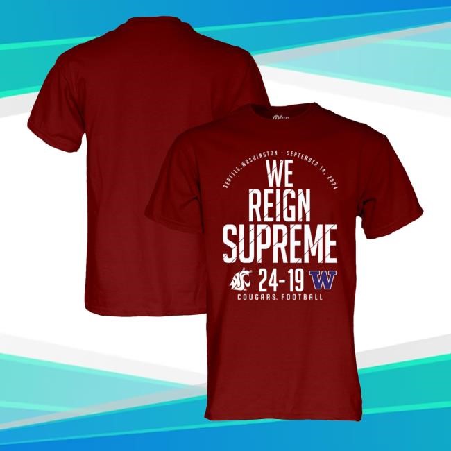 Blue 84 Unisex Washington State Cougars Vs. Washington Huskies Score T Shirts