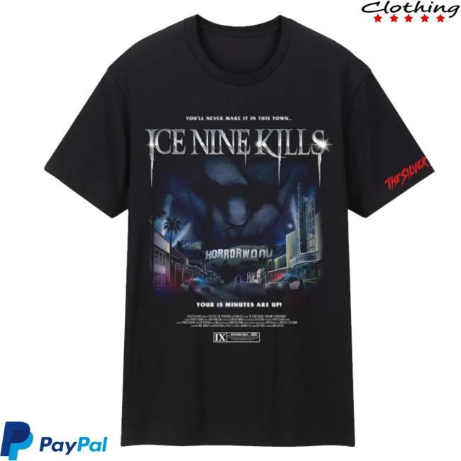 Ice Nine Kills Merch The Silver Scream 2 Welcome To Horrorwood Black Funny Shirt