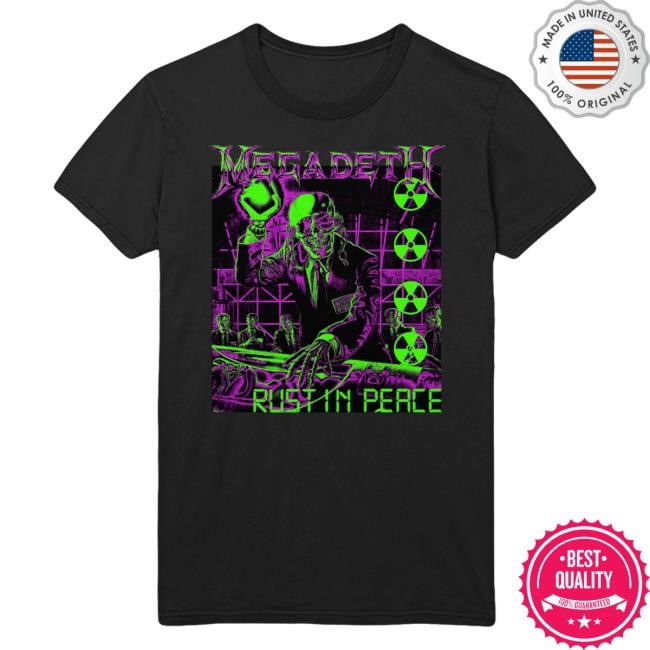 Merch Showroom Megadeth Neon Rust Wholesale Band Tee Shirt