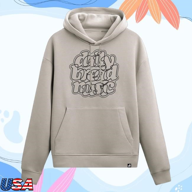Official Daily Bread Official Merch Spaghetti Logo Hoodie (Cement) Shirt