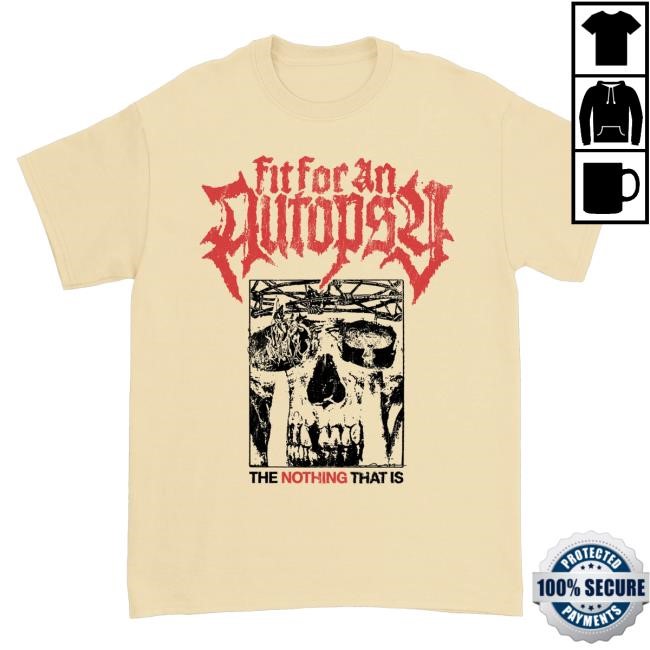 Official Fit For An Autopsy Halo T-Shirt Yellow Crewneck Sweatshirt