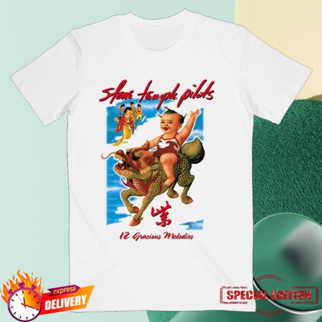 Official Stone Temple Pilots Merch Purple White Tee