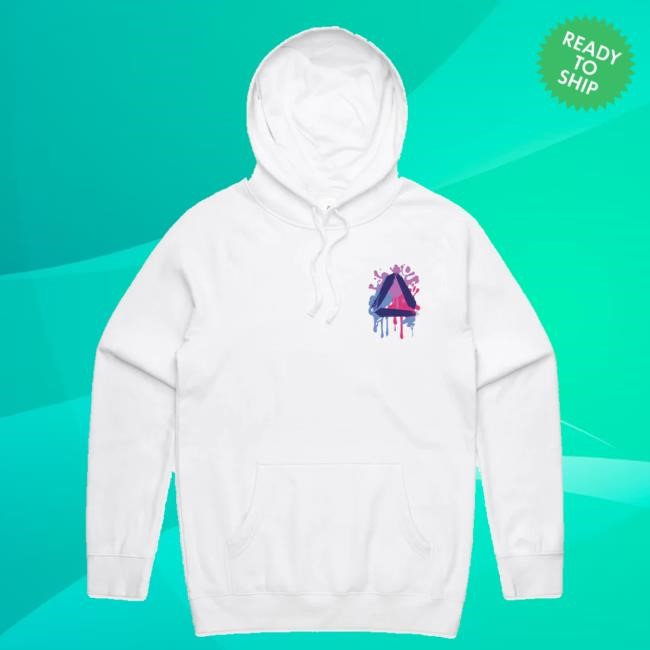 Kt8 Merch Store Crystal Skies Memories Pullover Hoodie - White Sweatshirt