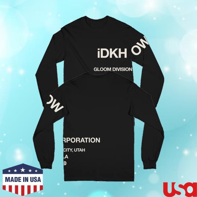 Idkhow Merch Store Gloomtown Tour Letterhead T-Shirt, Hoodie, Tank Top, Sweater And Long Sleeve T-Shirt