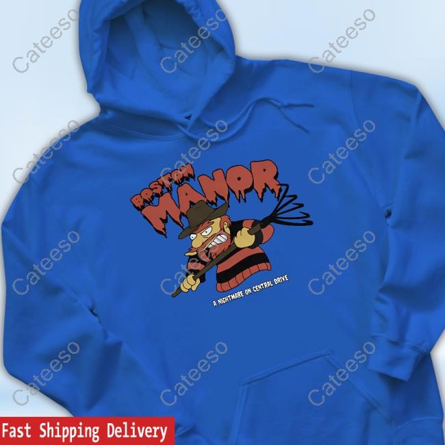 Boston Manor A Nightmare On Central Drive Crewneck Sweatshirt Townsendmusic