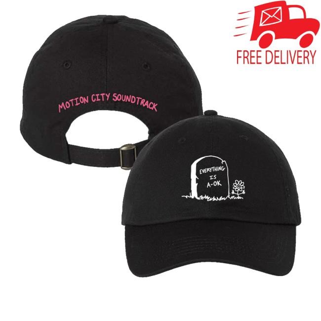 Motion City Soundtrack Merch A-Ok Black Dad New Cap