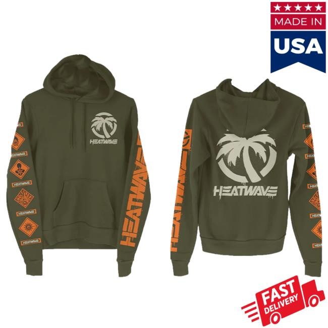 Official Heat Wave Visual Merch Heat Wave Ammo Can Hd Sweatshirt Od Green Tee