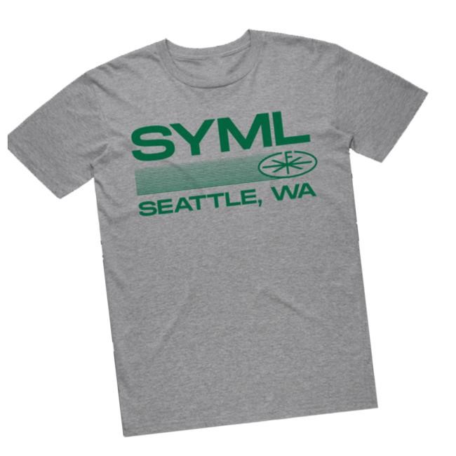 Syml Music Store Merch Seattle Tee (Grey) t-shirt, hoodie, tank top, sweater and long sleeve t-shirt