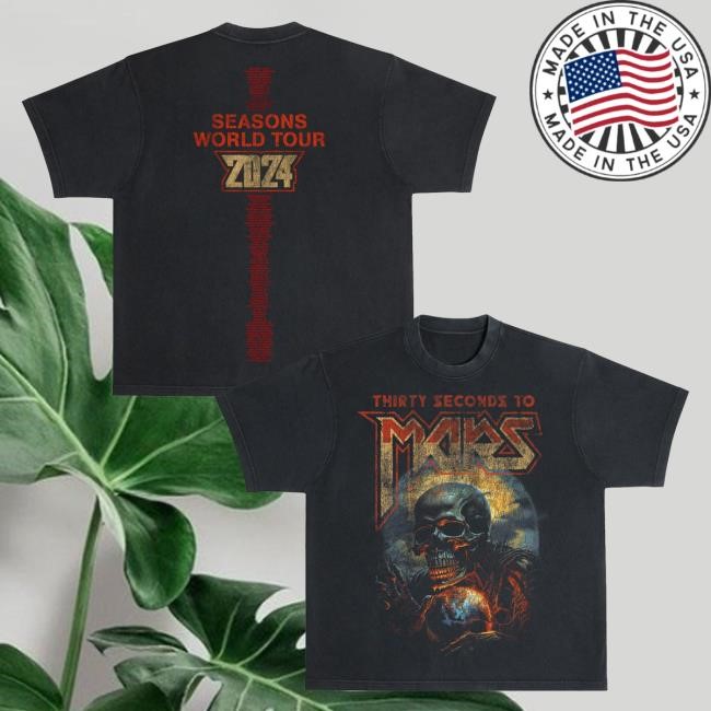 Thirty Seconds To Mars Seasons Tour 2024 Vintage Mars Unisex Sweatshirt Thirty Seconds To Mars Merch Seasons Tour 2024 Vintage Mars Shirt