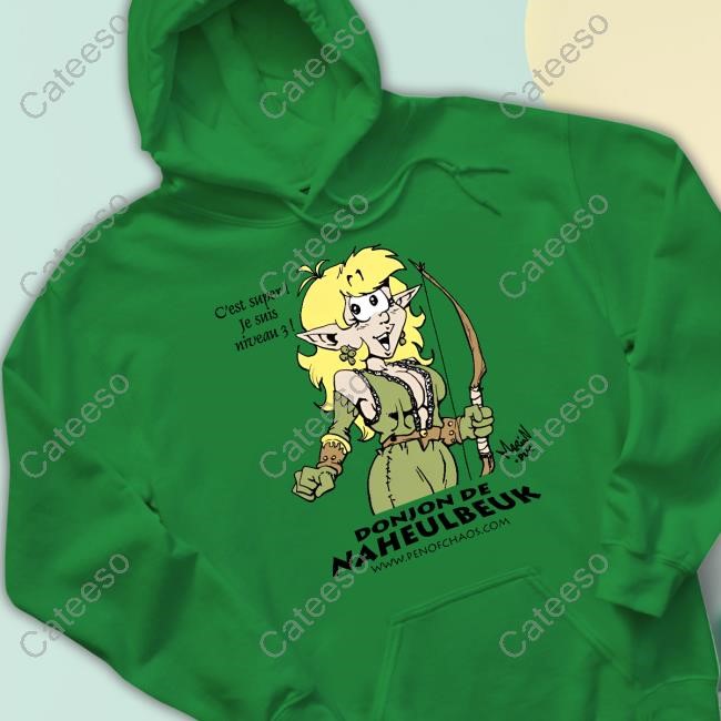 Argh Wearing C'est Super Je Suis Niveau 3 Donjon De Naheulbeuk Tee