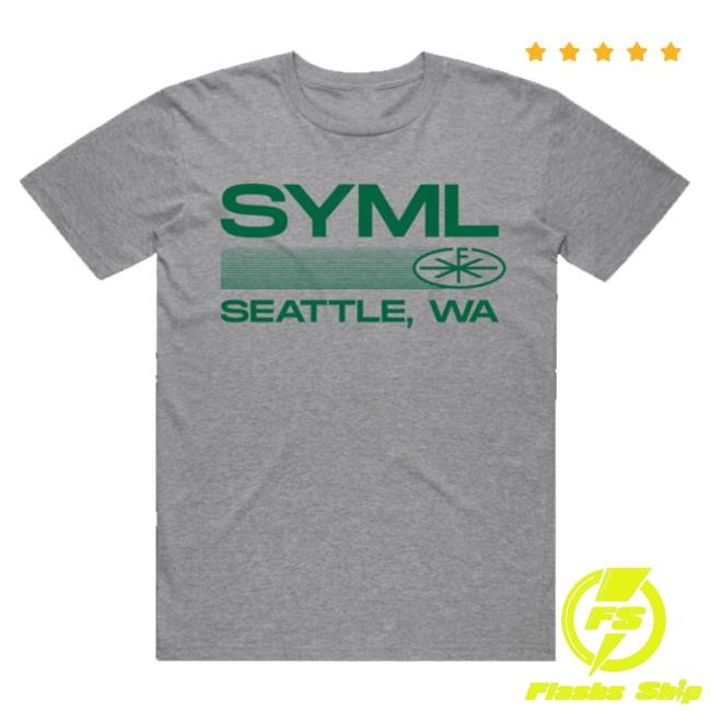 Syml Music Store Merch Seattle Tee (Grey) Hoodie Syml Music Store Merch Seattle Tee (Grey) Hoodie