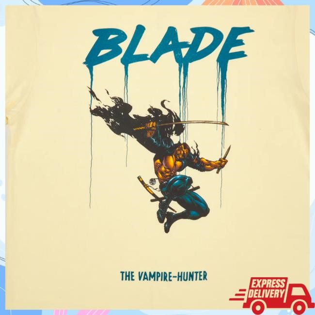 Heroes & Villains Merch Store Shop Marvel Blade The Vampire Hunter Natural Sweatshirt