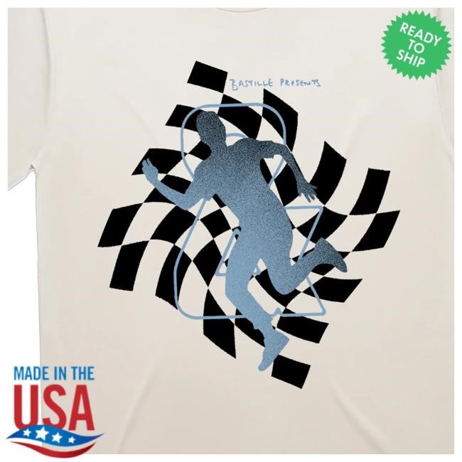 Bastille Checkered Man Natural Tee Shirt