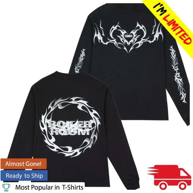 Official Boiler Room Merch Tribal Ls T-Shirt Black Hoodie