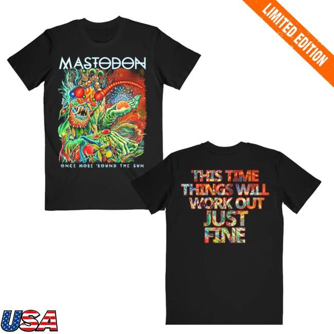Mastodon Rocks Merch Once More 'Round The Sun Album Tee