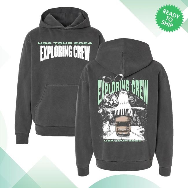 Official Exploring Crew Bus Usa Tour 2024 Shirts Exploring Crew Merch Store Exploring Bus Usa Tour 2024