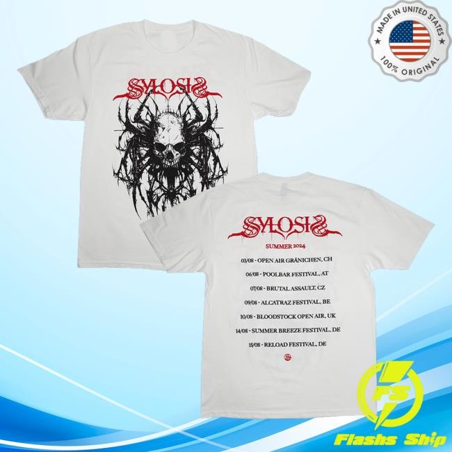 Sylosis Band Merch 2024 Summer Tour Hooded Sweatshirt