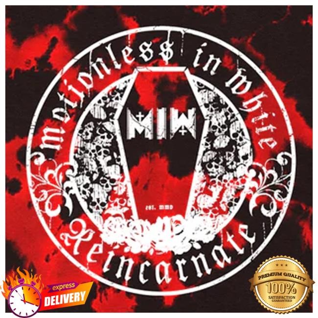 Motionless In White Official Store Reincarnate Crest Crewneck Sweatshirt