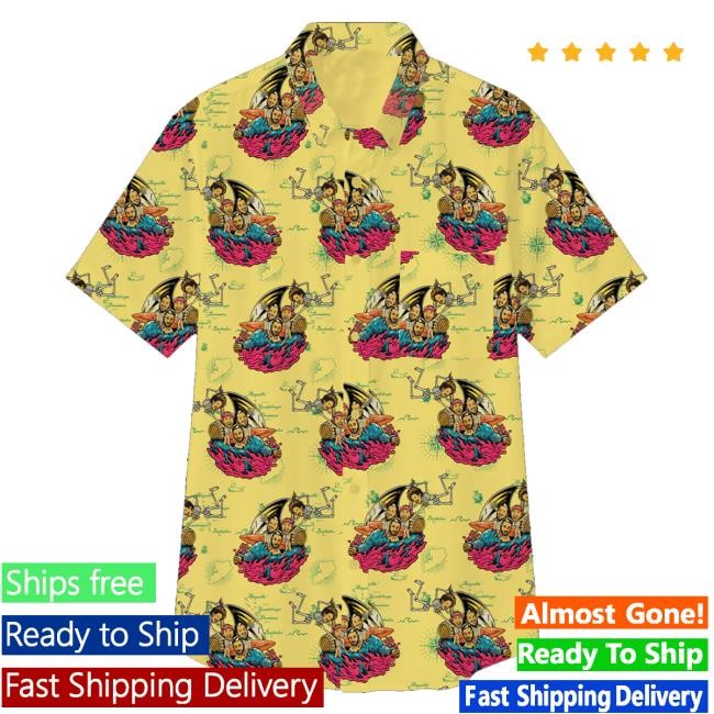 Impractical Jokers Store Merch Get Ship Faced Hawaiian Hoodie