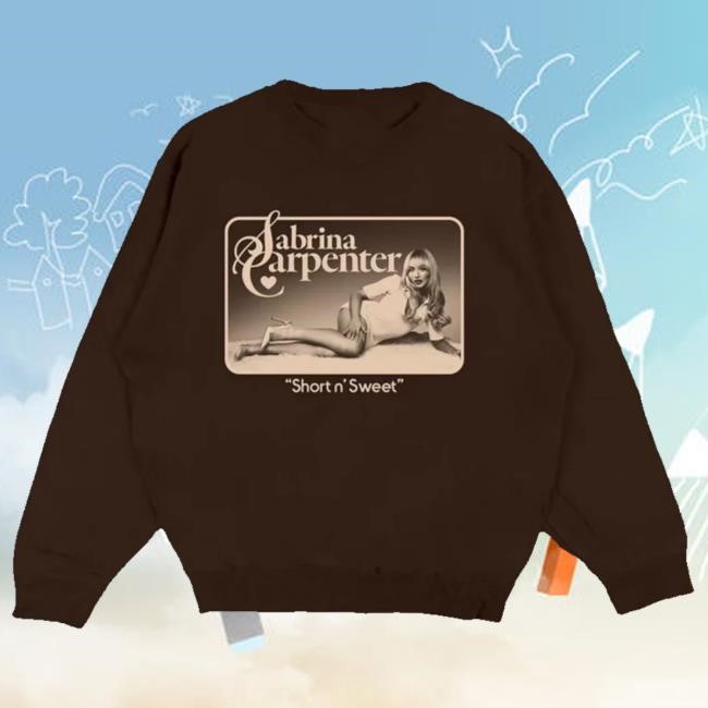 Official Short N' Sweet Tour Merch Sabrina Carpenter Merch - Short N' Sweet Tour Dates Signature Tour Tee Shirt