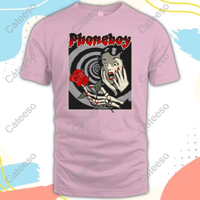 Phoneboy Merch Skeleton Rose New Shirt