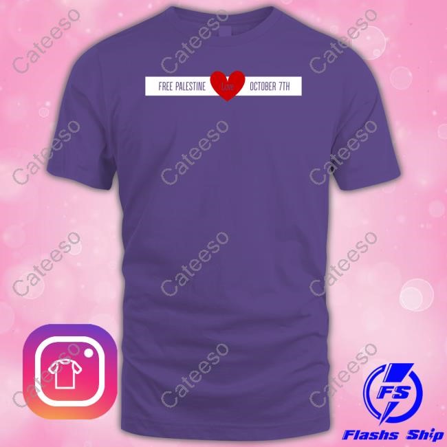 Free Palestine Love October 7Th Hooded Sweatshirt Stopantisemitism